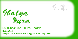 ibolya mura business card